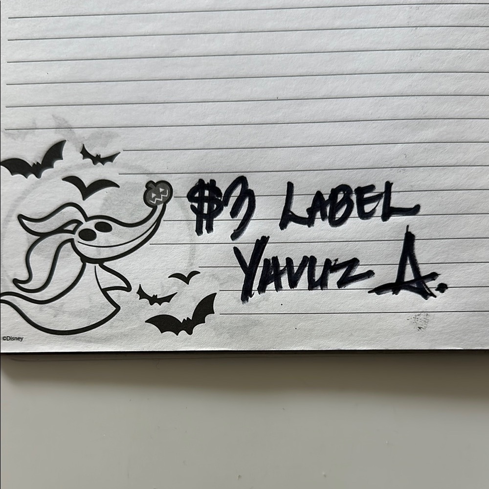 $3 label for Yavuz